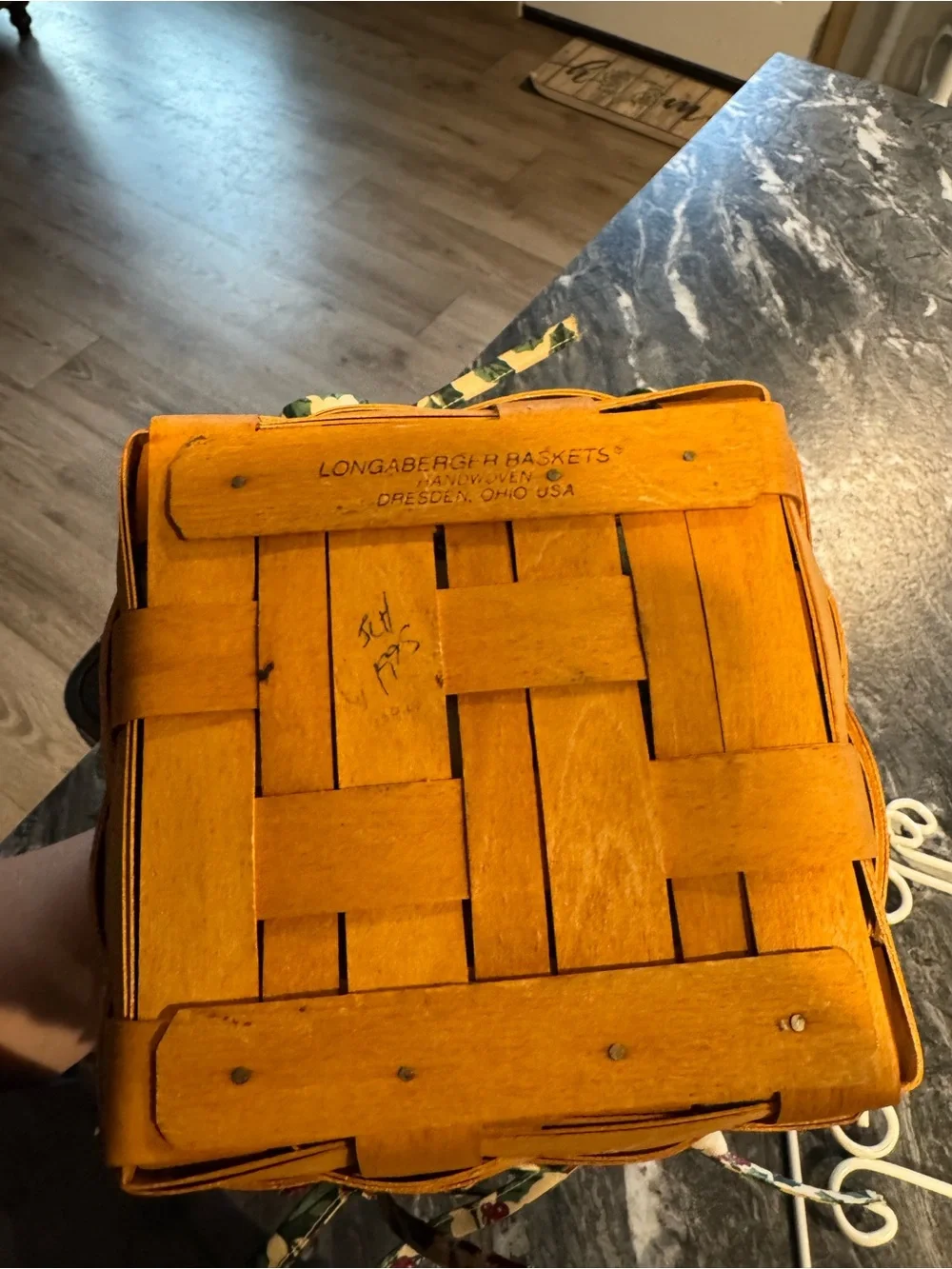 Longaberger handwoven basket